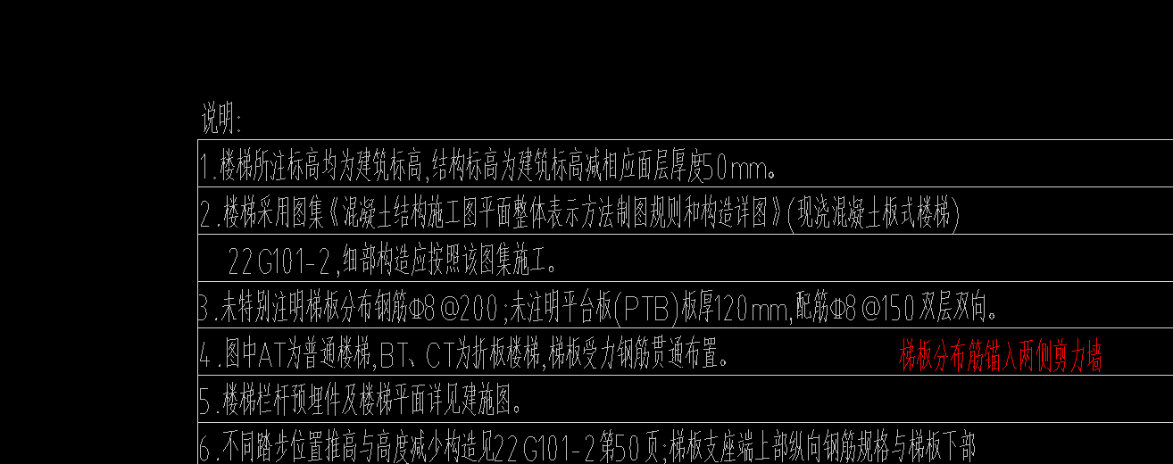 梯板分布筋