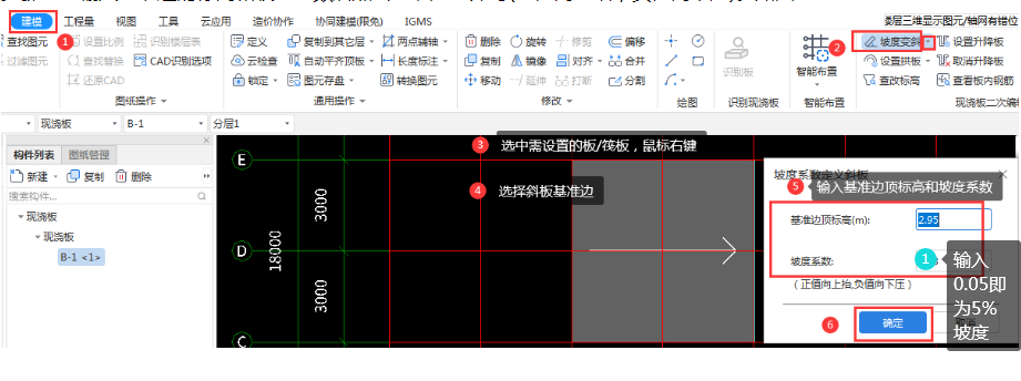 5%的坡度