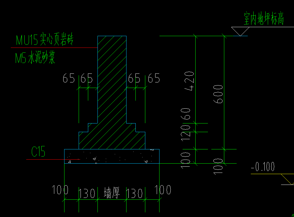 首层底标高