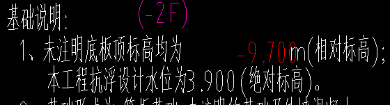 基底标高