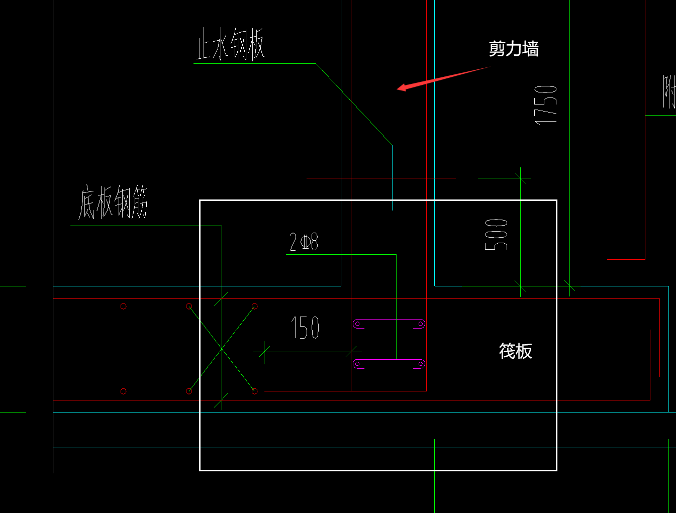 左右侧水平钢筋