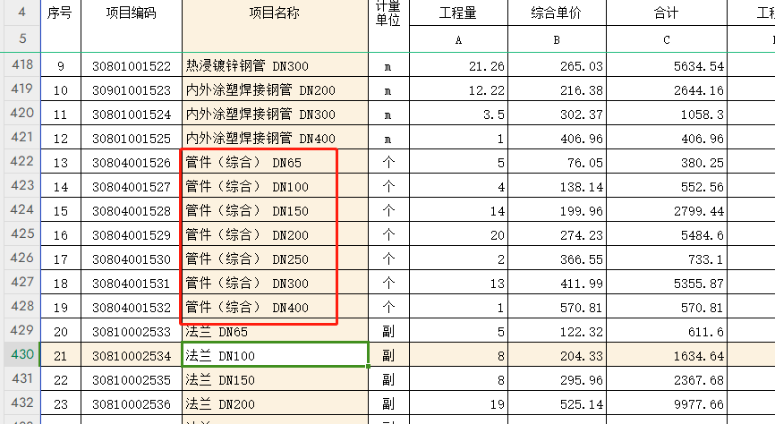 管件