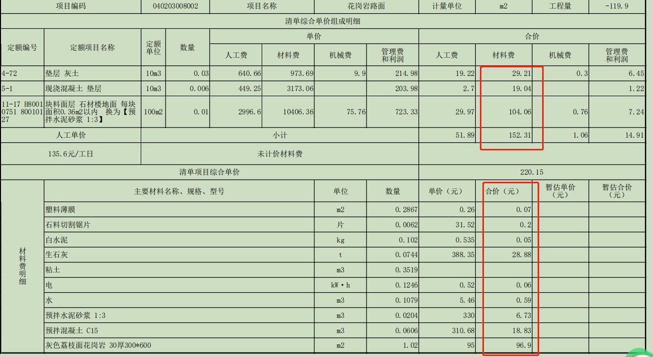 合计