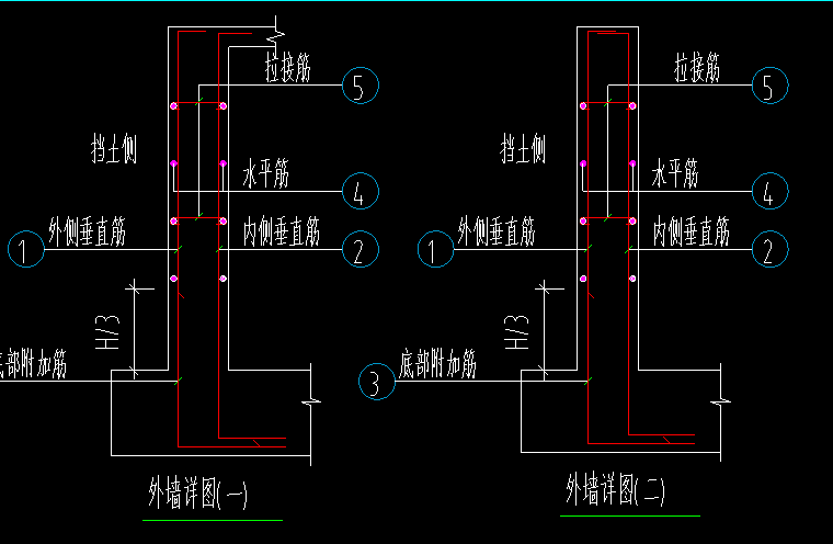 剪力墙底部附加钢筋