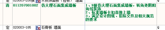 项目特征