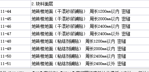 块料楼地面