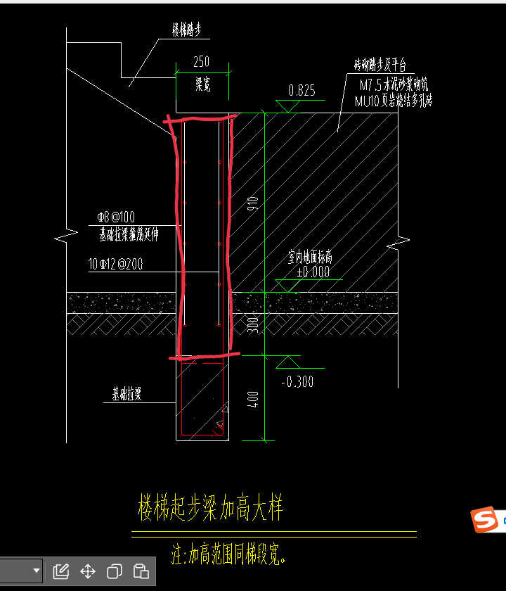 楼梯起步梁