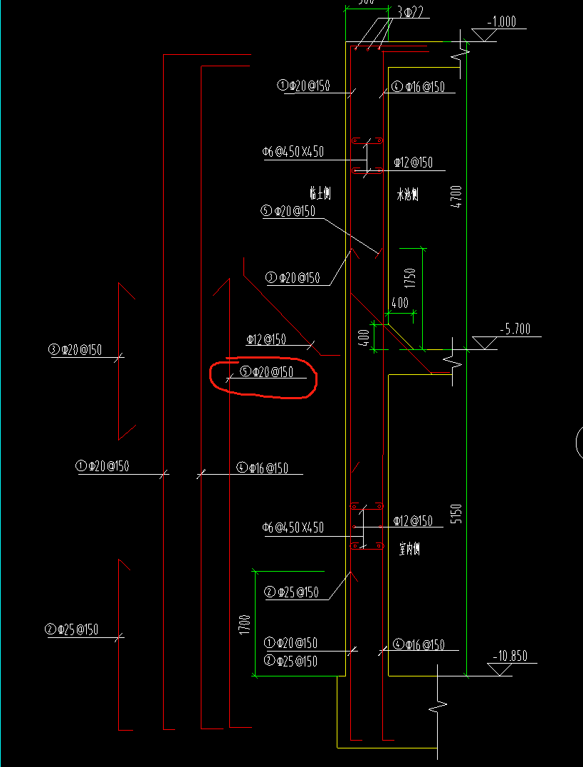 剪力墙垂直钢筋