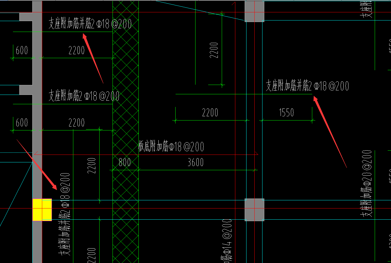 支座附加筋