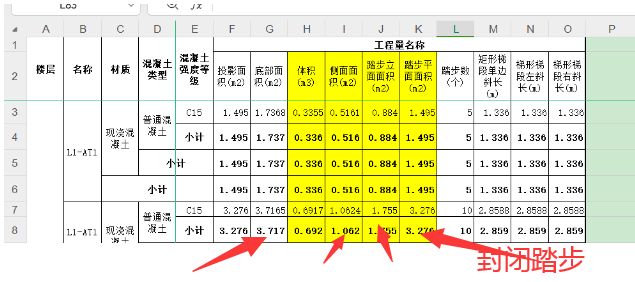 板面积