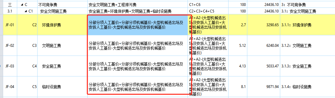 直接工程费