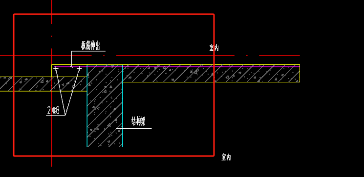 钢筋伸出
