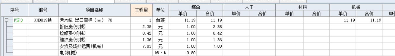 水泵台班