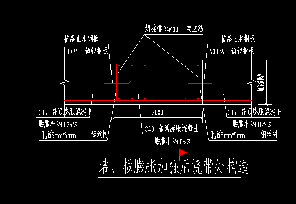 后浇带加强筋