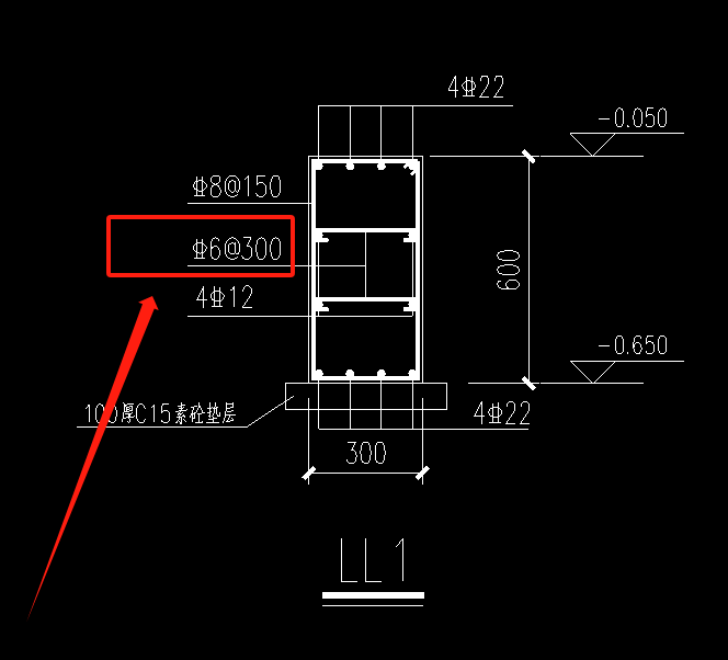 梁钢筋布置