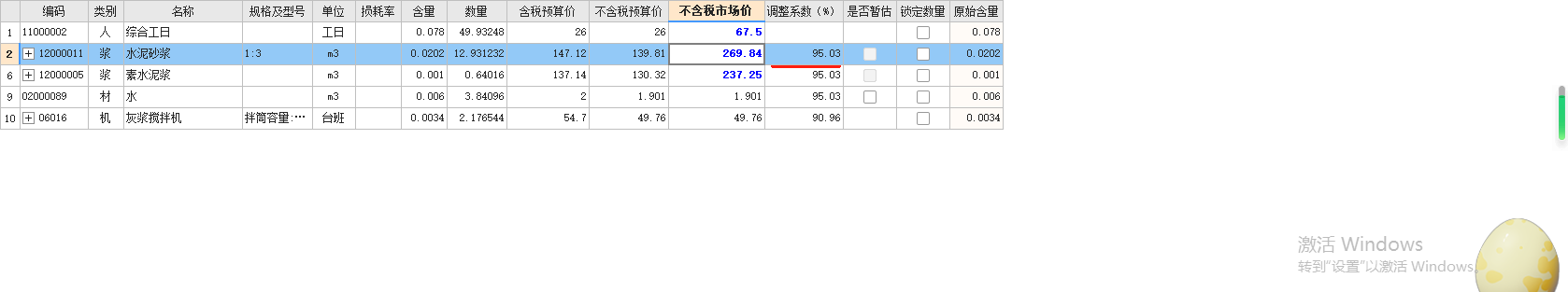 调整系数