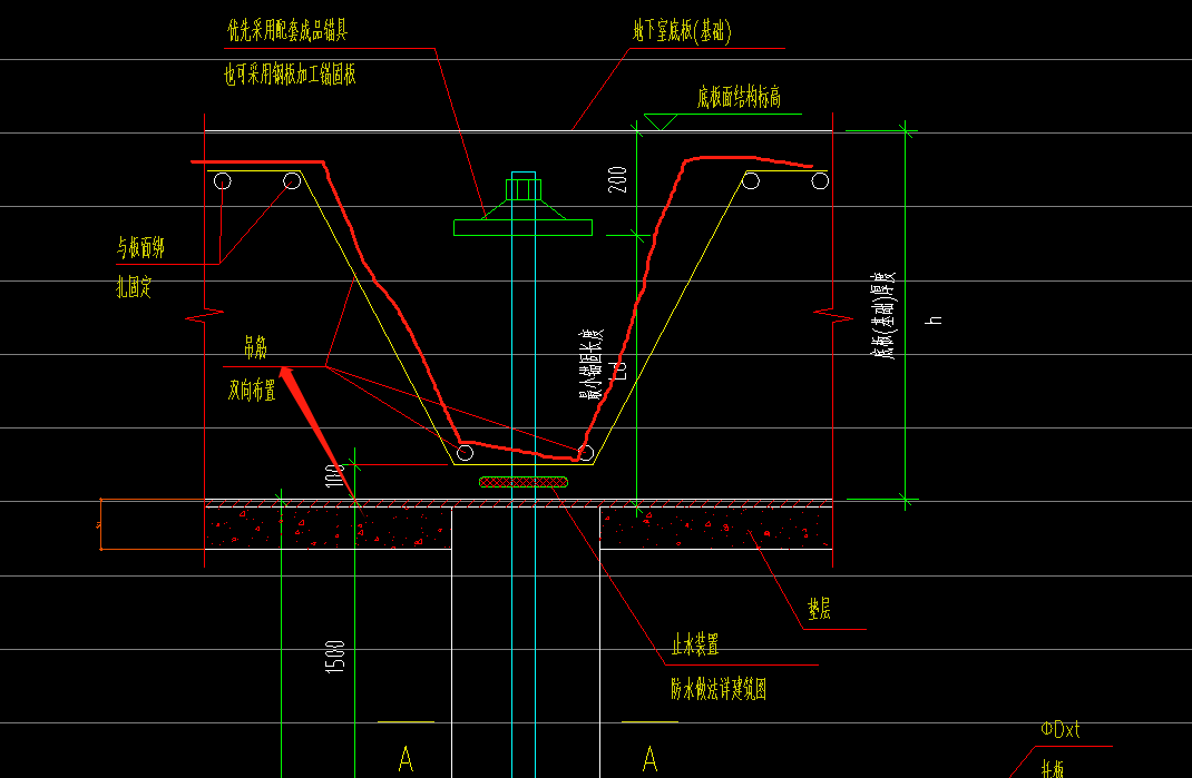 这个吊筋双向布置是什么样子的呢?这个形状的要算两根吗?