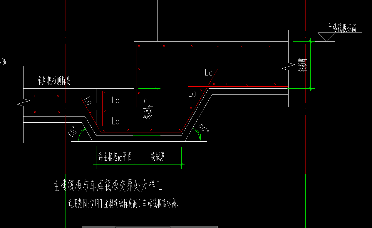 筏板变截面