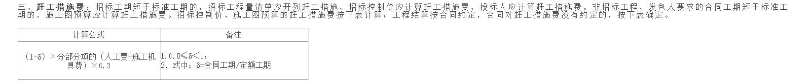 赶工措施费
