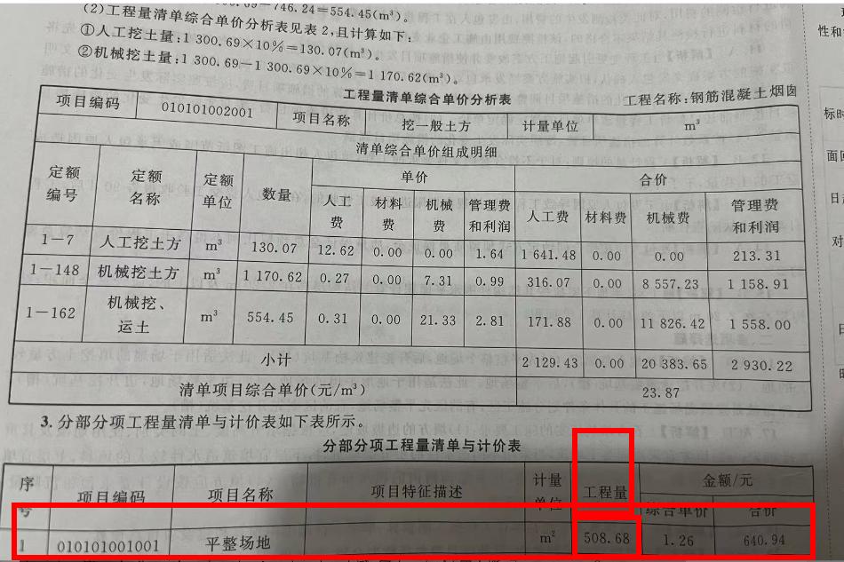 综合单价