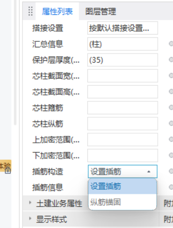 设置插筋