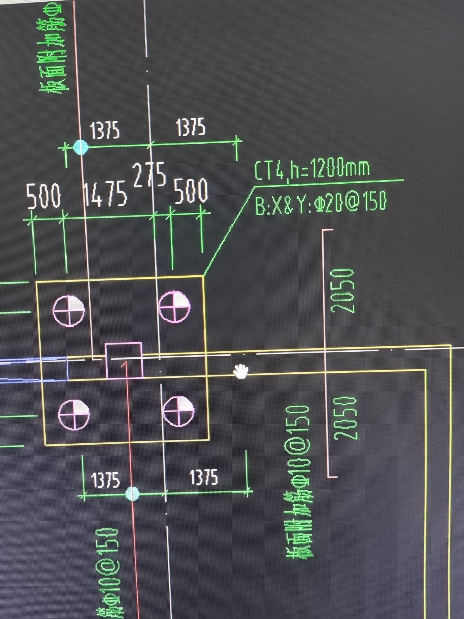 承台表里无ct4,这ct4是只有底筋没面筋吗?还是在ct1基础上的额外加筋?