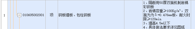 项目特征