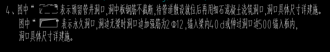 预留洞