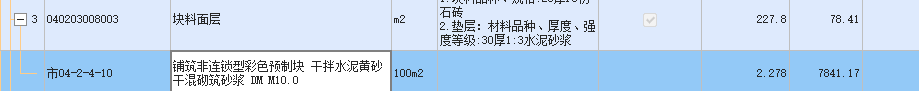 项目特征