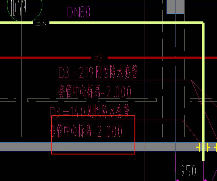 管道标高