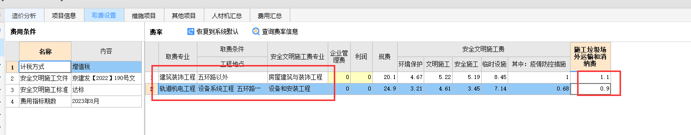 不可竞争性费用