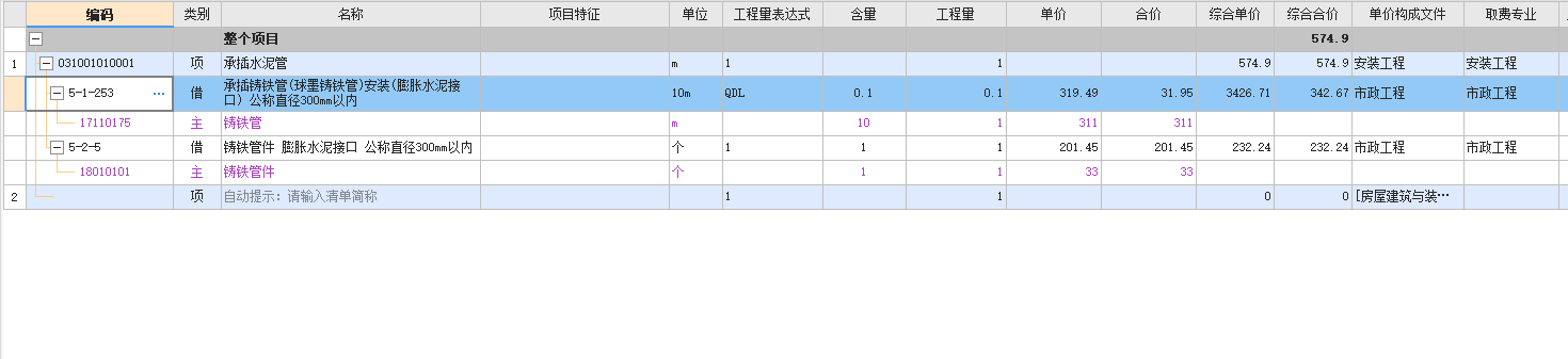 子目