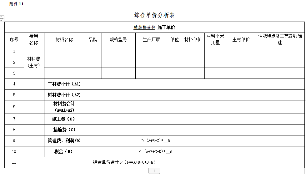 两张表格