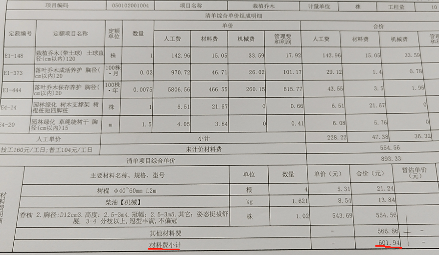 小计