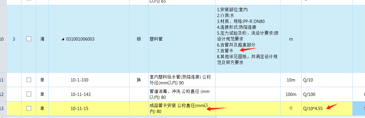 项目特征