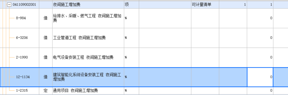 夜间施工费