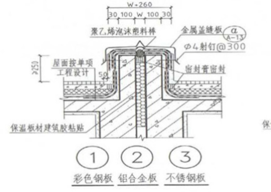 屋面变形缝