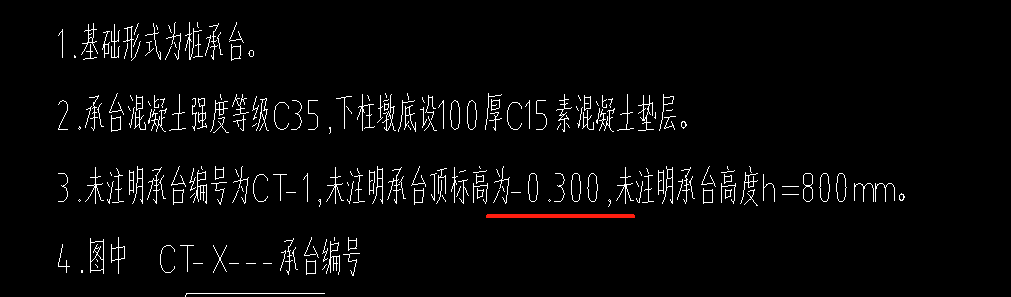 底标高