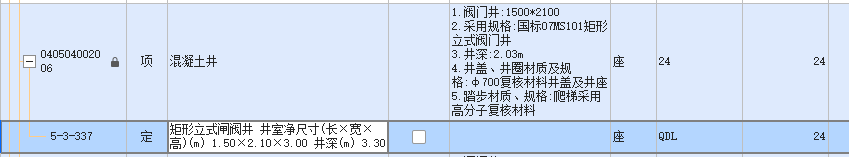 项目特征