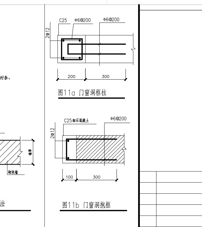 框柱
