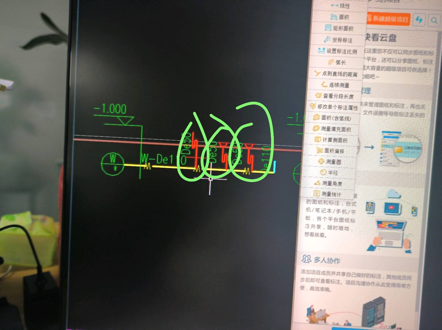 绿色线