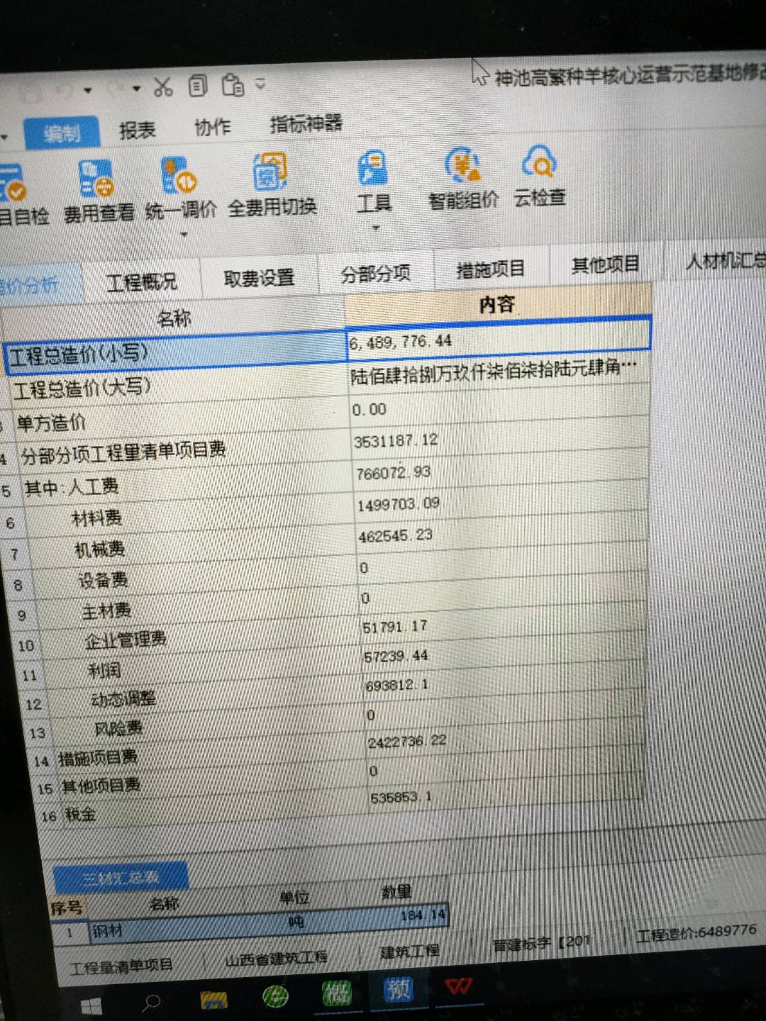 概算费用