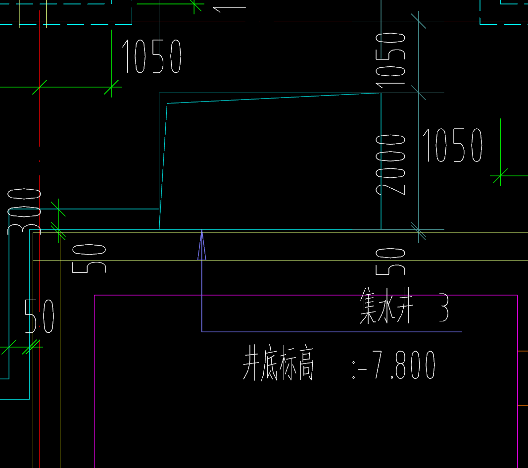 坑板顶标高