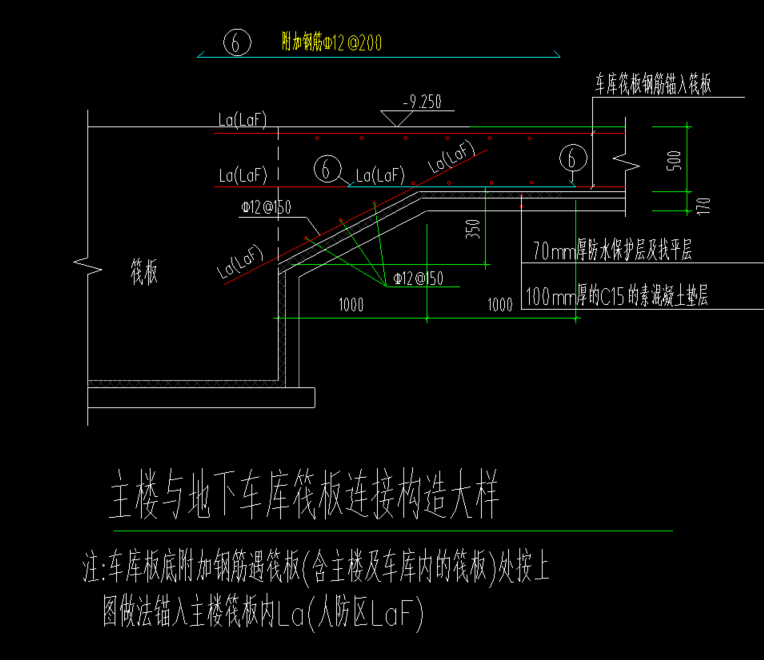 筏板底部