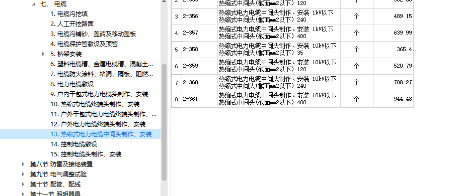 套定额