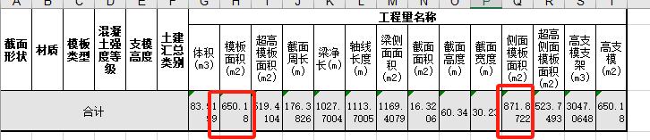 板面积