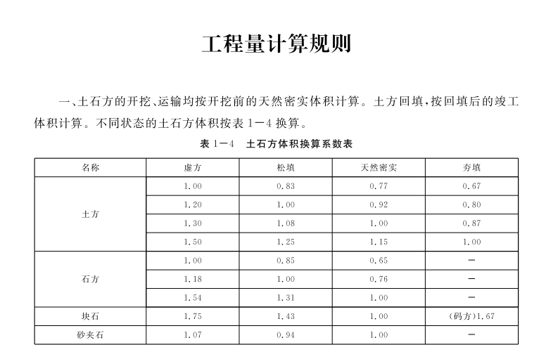 虚实方换算系数