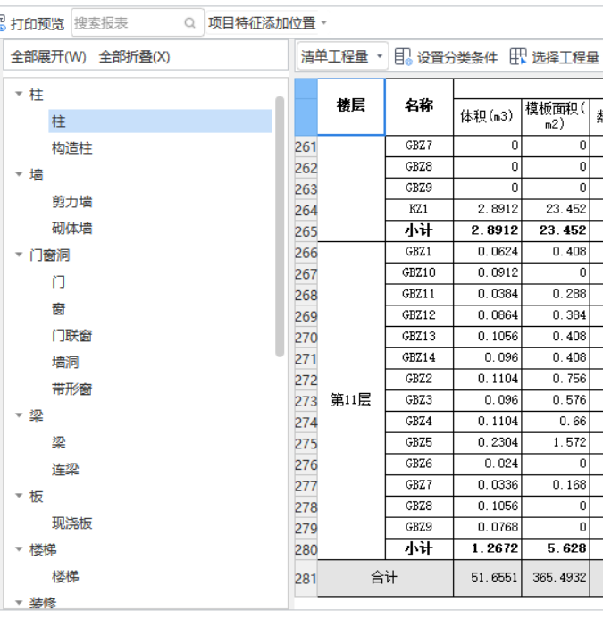 矩形柱