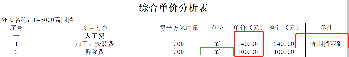 拆除费