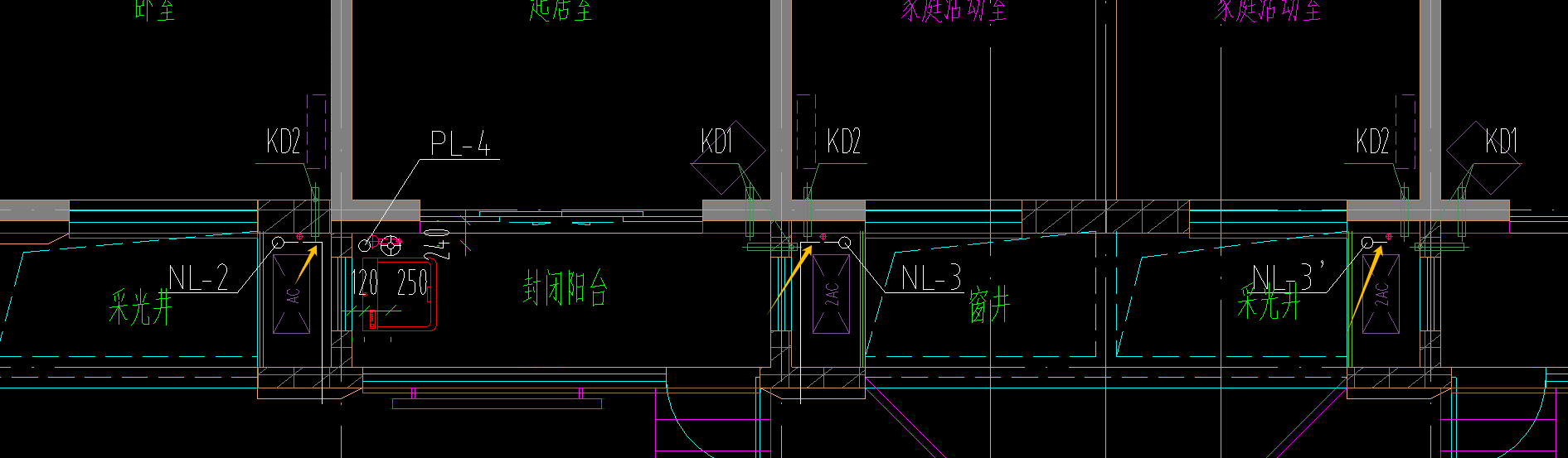 支管标高